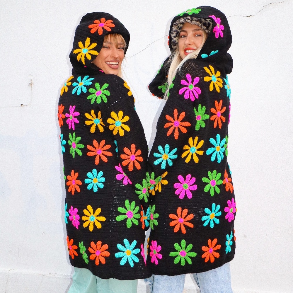 Fluffy the Label Groovy Hooded Cardigan